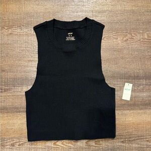 Women’s aerie ribbed tank black size medium
